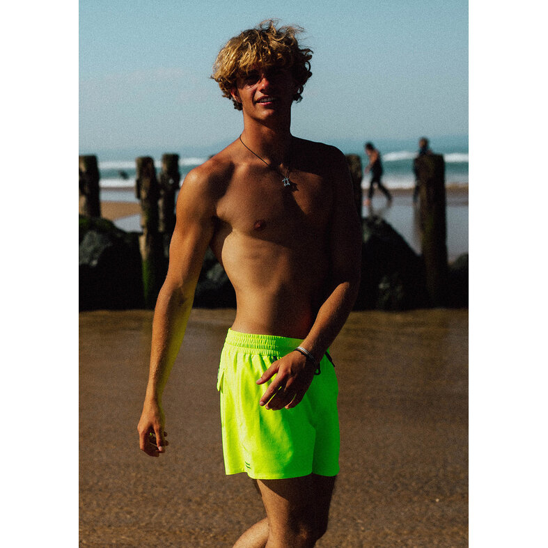 WATTS WATTS Heren Zwemshort R-COOLZ Effen Neon Groen