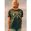 WATTS WATTS Unisex Logo T-Shirt WATTS03 Organisch Katoen Donkergroen