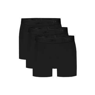 Ten Cate Men's Boxer Shorts Trunks Modal 3-Pack Plain Black