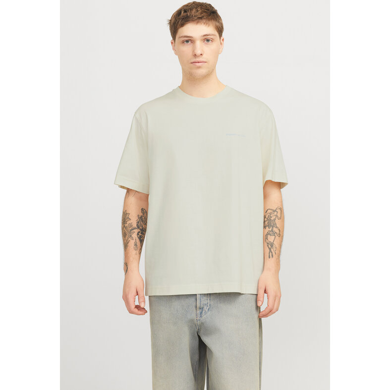Jack & Jones Jack & Jones Men's T-Shirt JORPAROS EASTER Round Neck Antique White