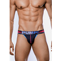 PUMP! PUMP Heren Play Jockstrap Zwart/Fuchsia Roze-Rood/Blauw
