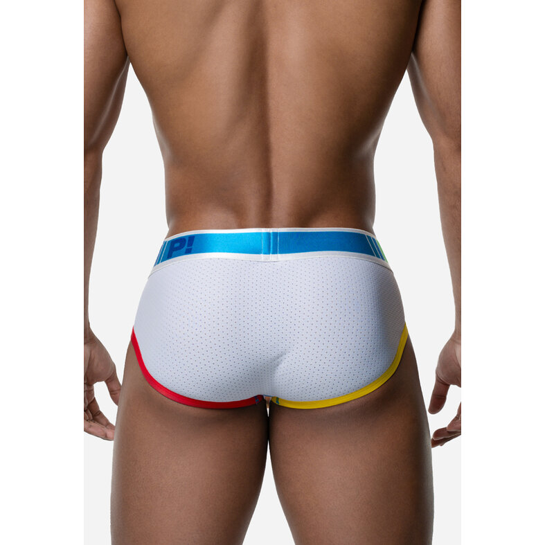 PUMP! PUMP Heren Spectrum Pride Slip Wit/Regenboog