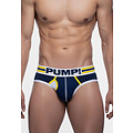 PUMP! PUMP Heren Recharge Sidecut Slip Donkerblauw/Wit/Geel