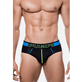 PUMP! PUMP Heren Sonic Slip Zwart/Blauw/Neon Groen