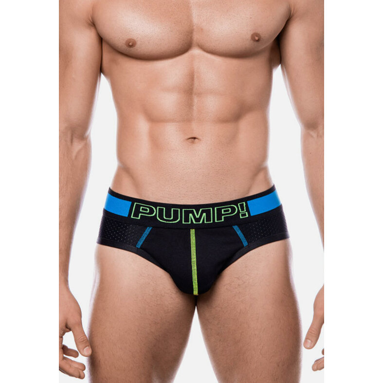 PUMP! PUMP Men's Sonic Slip Black/Blue/Neon Green