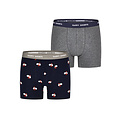 Happy Shorts Happy Shorts Kinder Boxershorts Jongens Kerst Print 2-Pack Santa