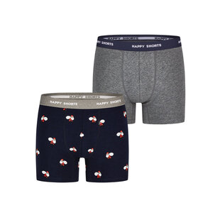 Happy Shorts Kinder Boxershorts Jongens Kerst Print 2-Pack Santa