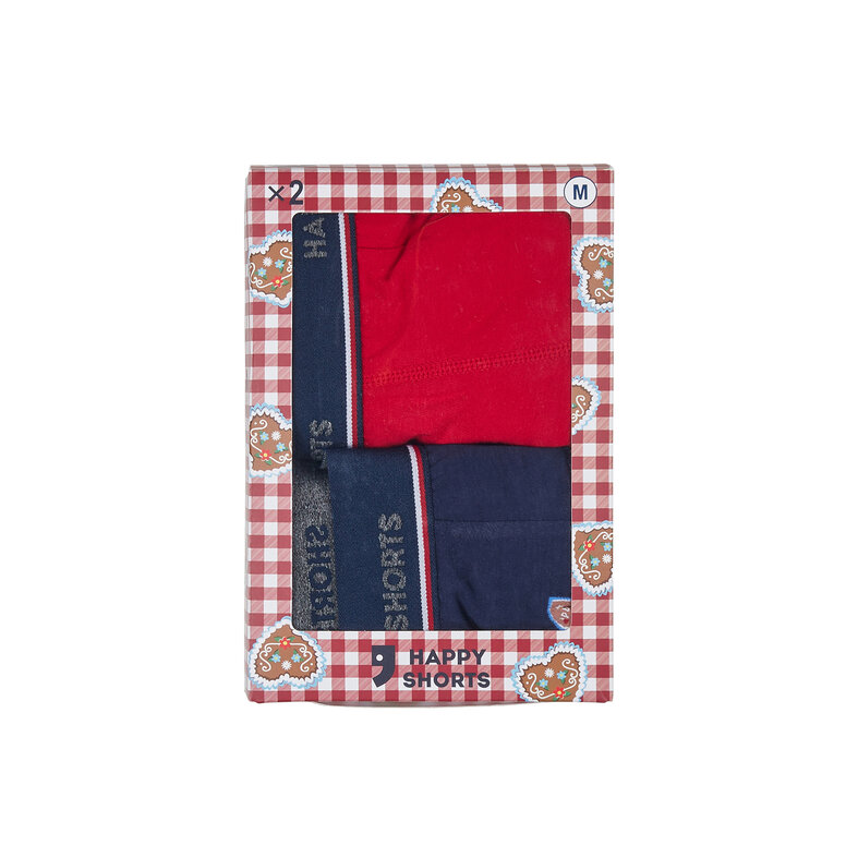 Happy Shorts Happy Shorts Heren Boxershorts Oktoberfest 2-Pack Gingerbread Hart