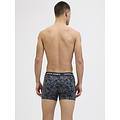 Jack & Jones Jack & Jones Heren Boxershorts Trunks JACMAXWELL 3-Pack Donkerblauw/Oranje