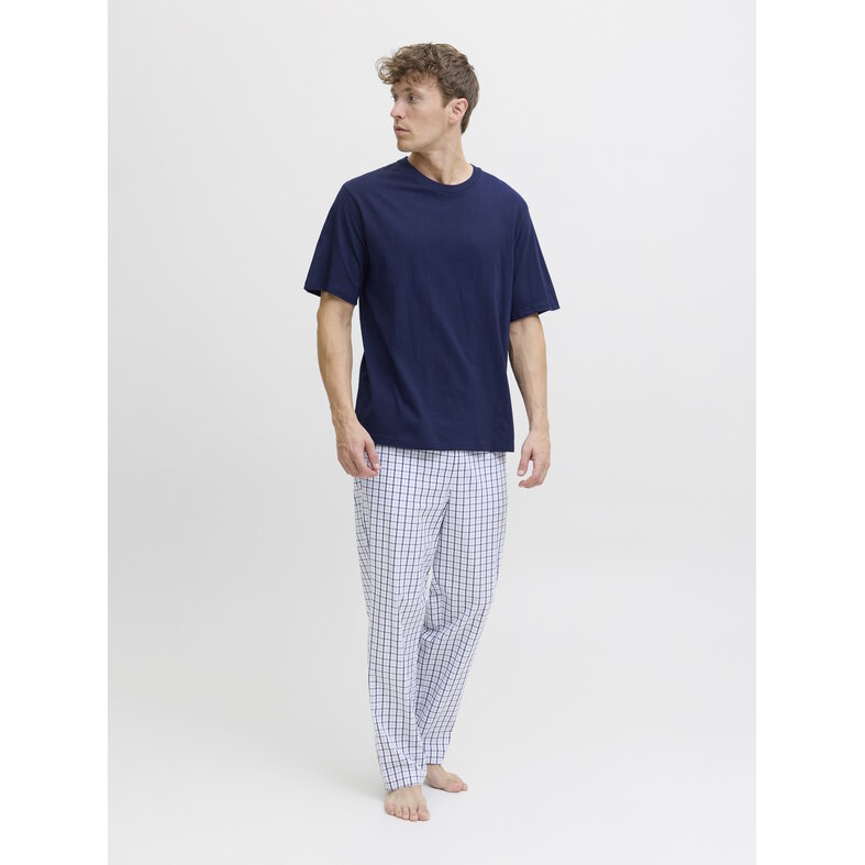 Jack & Jones Jack & Jones Men's Pyjama Set Long Pyjama Pants JACFLORENCE Blue/White Blocked