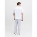 Jack & Jones Jack & Jones Heren Pyjama Set Lange Pyjamabroek JACFLORENCE Wit Gestreept