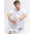 Jack & Jones Jack & Jones Heren Pyjama Set Lange Pyjamabroek JACFLORENCE Wit Gestreept