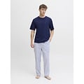 Jack & Jones Jack & Jones Heren Pyjama Set Lange Pyjamabroek JACFLORENCE Blauw/Wit Geblokt