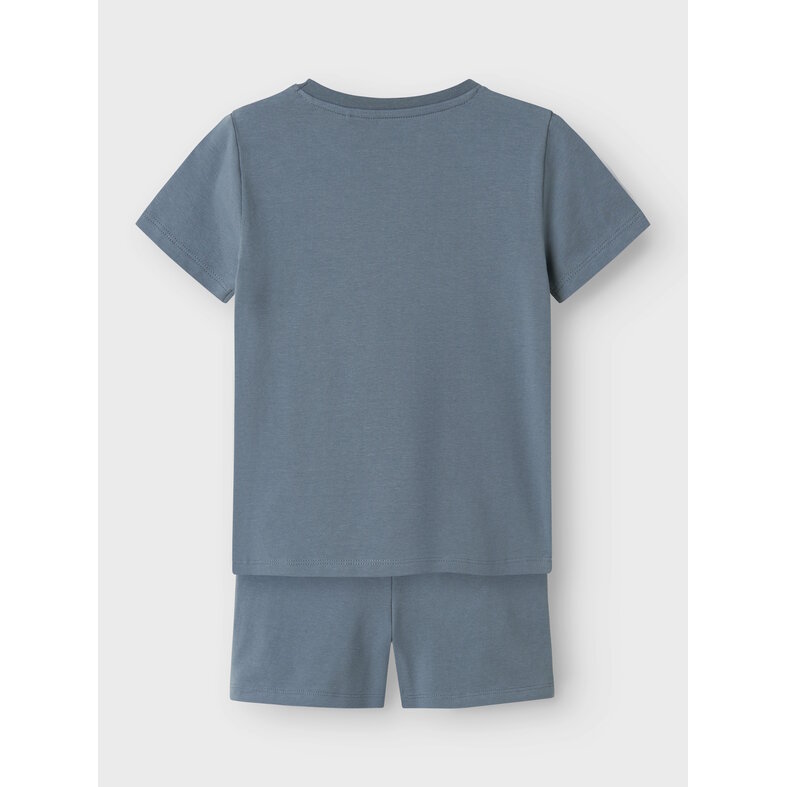 Name It Name It Jongens Korte Pyjama Set Shortama NMMARUSH STITCH Blauw