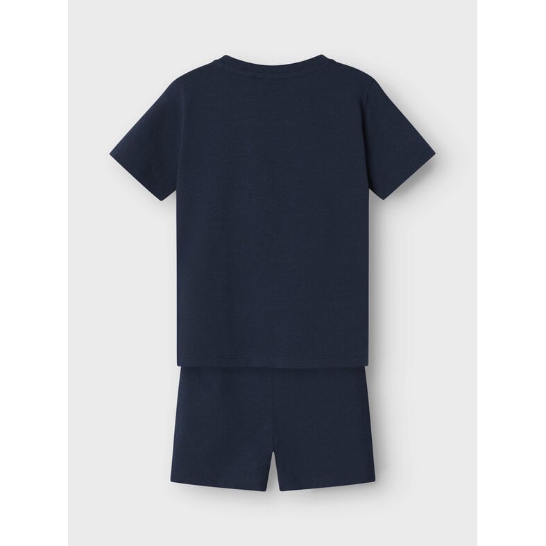 Name It Name It Jongens Korte Pyjama Set Shortama NMMARUSH STITCH Donkerblauw