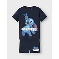 Name It Name It Jongens Korte Pyjama Set Shortama NMMARUSH STITCH Donkerblauw