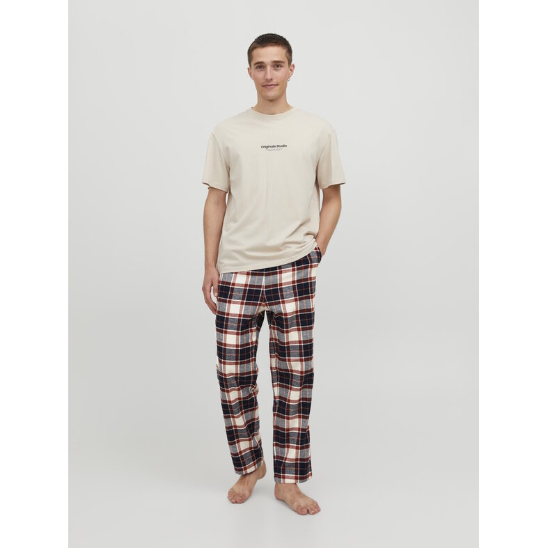 Jack & Jones Jack & Jones Men's Pyjama Pants Flannel Long Pipes JACRIMON PANTS Checkered