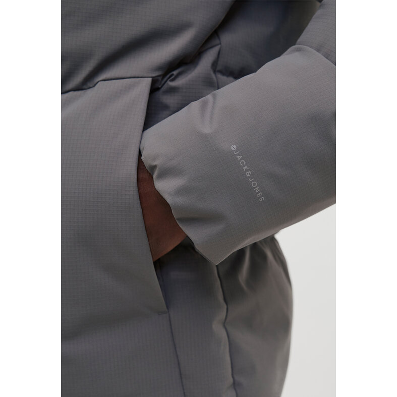 Jack & Jones Jack & Jones Men's Winter Jacket JJGLOBAL Puffer Jacket Castlerock Gray