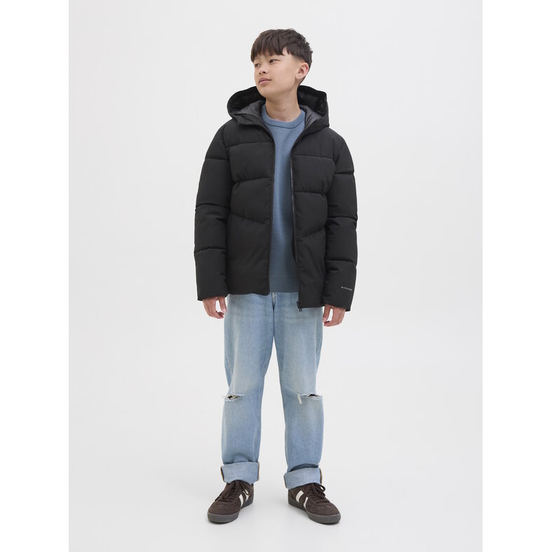 Jack & Jones Junior Jack & Jones Junior Jongens Winterjas JJGLOBAL Puffer Jacket Zwart