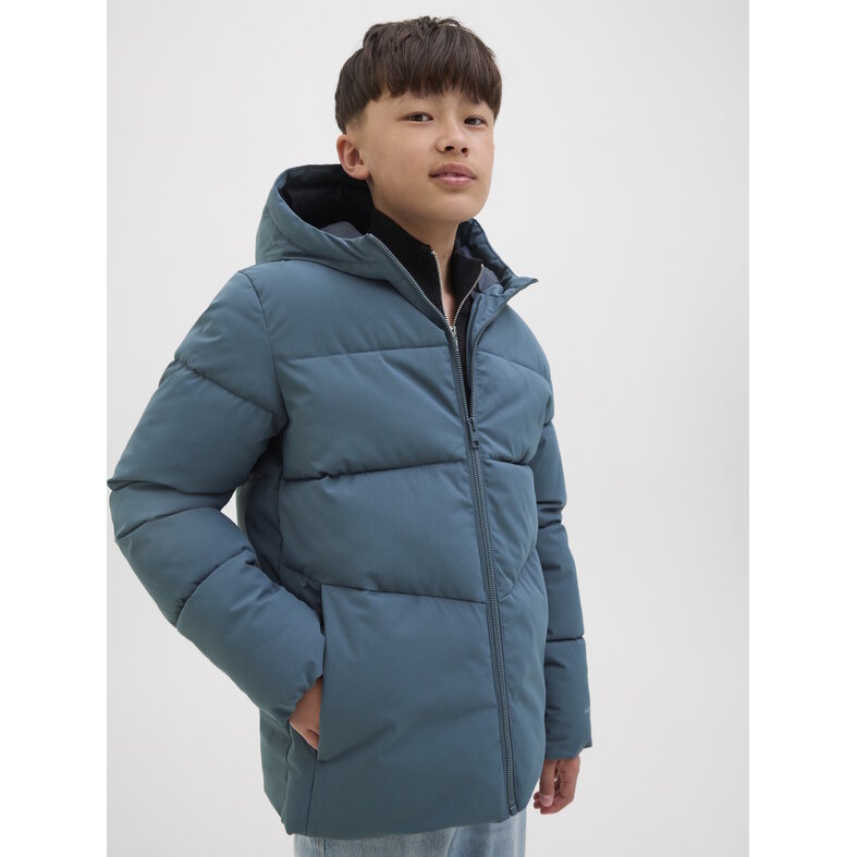 Jack & Jones Junior Jack & Jones Junior Jongens Winterjas JJGLOBAL Puffer Jacket Blauw