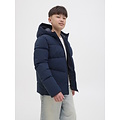 Jack & Jones Junior Jack & Jones Junior Boys Winter Coat JJGLOBAL Puffer Jacket Dark Blue
