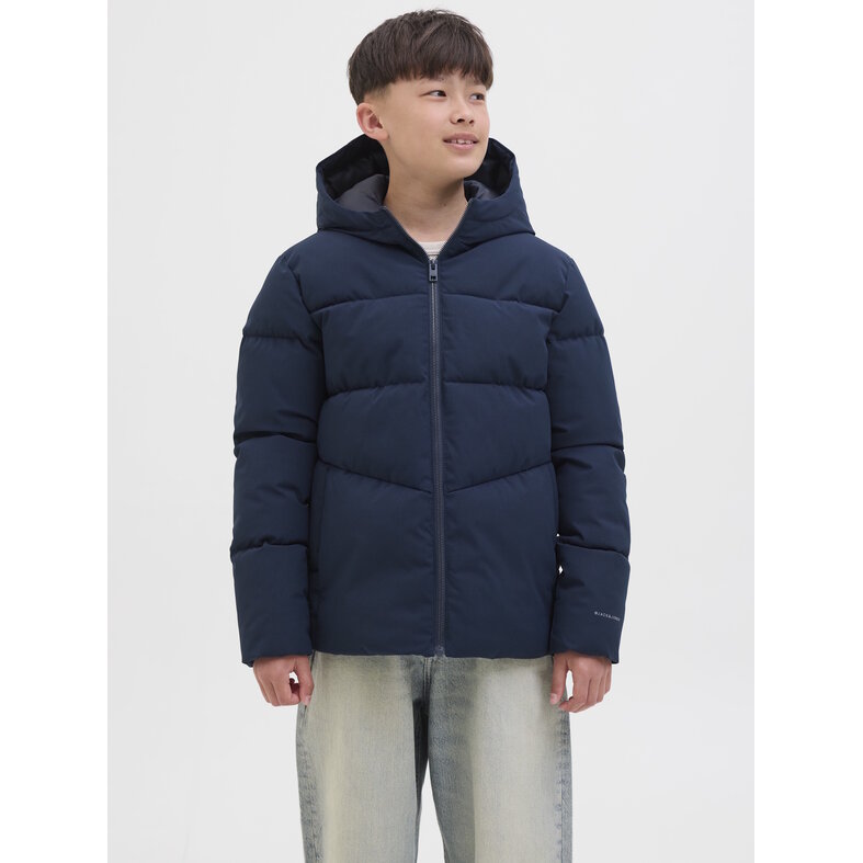 Jack & Jones Junior Jack & Jones Junior Jongens Winterjas JJGLOBAL Puffer Jacket Donkerblauw