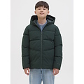 Jack & Jones Junior Jack & Jones Junior Boys Winter Coat JJGLOBAL Puffer Jacket Dark Green