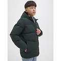 Jack & Jones Junior Jack & Jones Junior Jongens Winterjas JJGLOBAL Puffer Jacket Donkergroen
