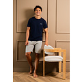 Phil & Co Phil & Co Men's Short Pants Short Pajama Set Dark Blue