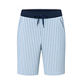 Phil & Co Phil & Co Heren Korte Pyjamabroek Gestreept/Effen Blauw 2-Pack