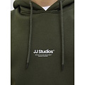 Jack & Jones Jack & Jones Heren Hoodie JJESOHO Donkergroen