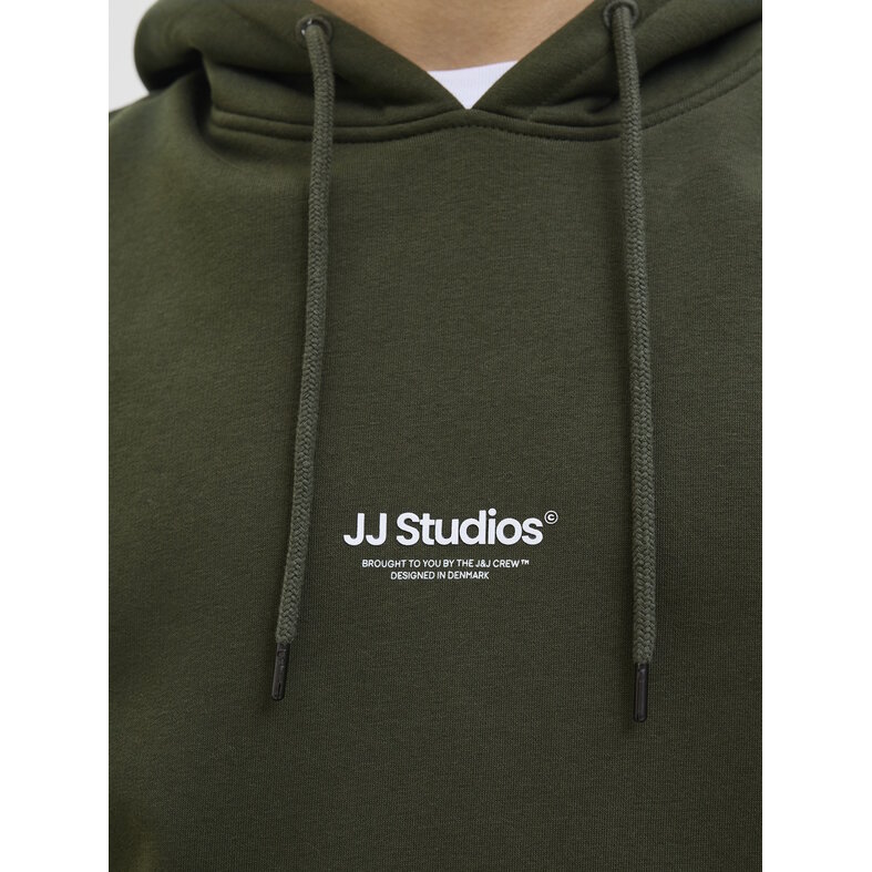 Jack & Jones Jack & Jones Men's Hoodie JJESOHO Dark Green
