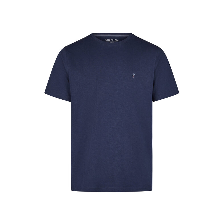 Phil & Co Phil & Co Men's Short Pajama Short Pajama Set Palm Dark Blue