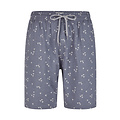 Phil & Co Phil & Co Men's Short Pajama Short Pajama Set Palm Dark Blue