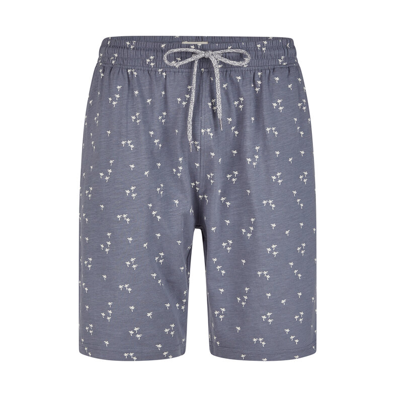 Phil & Co Phil & Co Men's Short Pajama Short Pajama Set Palm Dark Blue