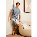 Phil & Co Phil & Co Men's Short Pajama Short Pajama Set Palm Gray