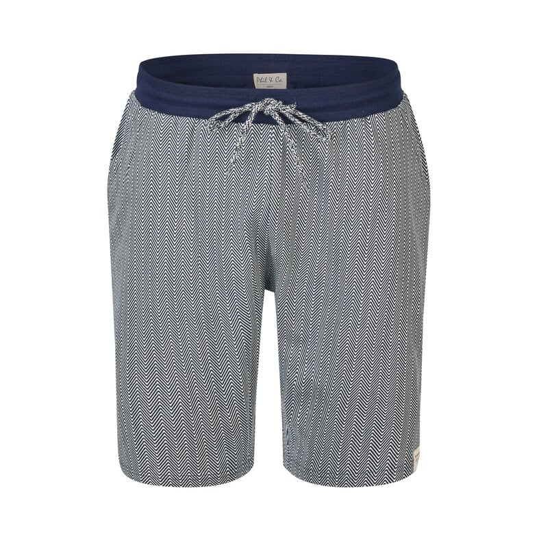 Phil & Co Phil & Co Men's Short Pajama Short Pajama Set Palm Blue