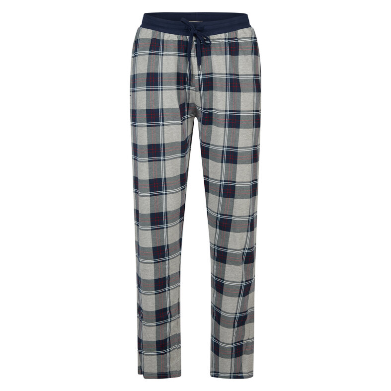 Phil & Co Phil & Co Men's Pyjama Pants Long Checkered/Plain 2-Pack