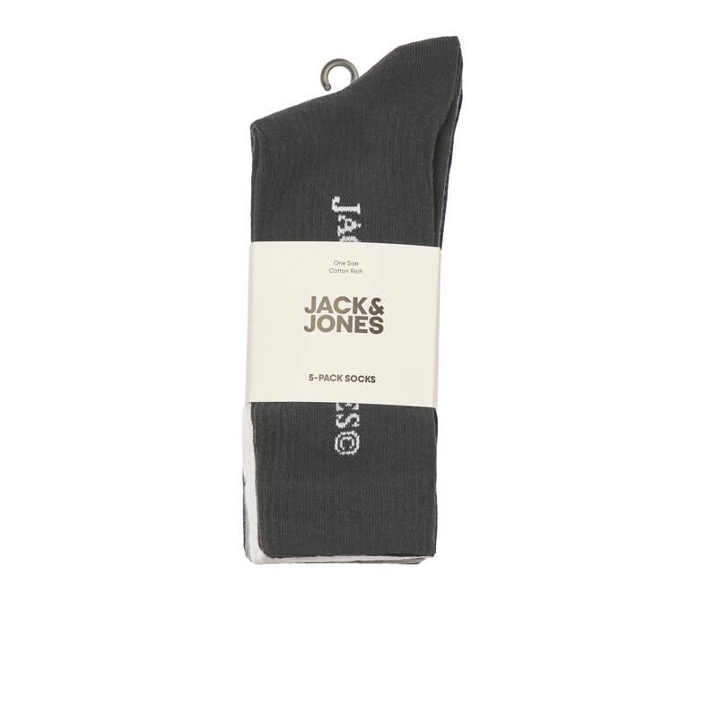 Jack & Jones Junior Jack & Jones Junior Jongens Sportsokken JACJAY Tennissokken 5-Pack Multicolor