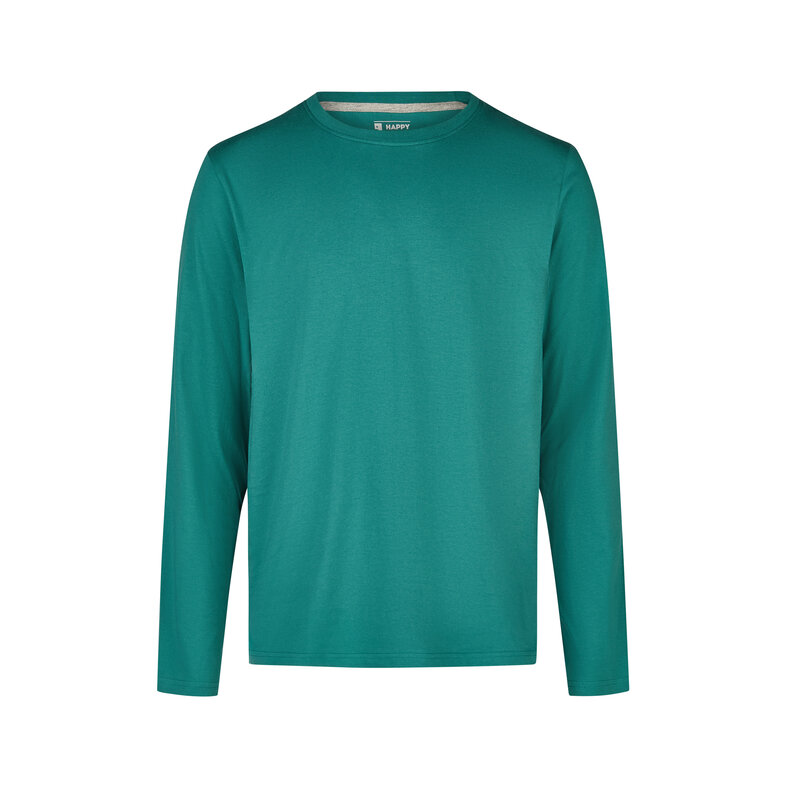 Happy Shorts Happy Shorts Men's Christmas Pajama Set Shirt + Pants Giftbox Green/Blue Christmas Print