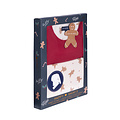 Happy Shorts Happy Shorts Dames Kerst Pyjama Set Shirt + Broek Giftbox Rood/Off-White Gingerbread