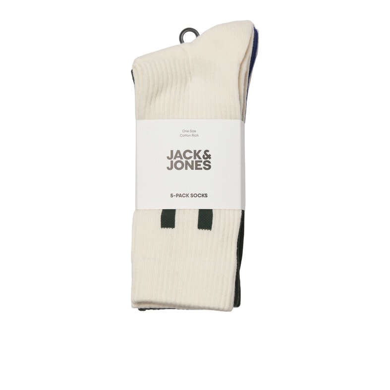 Jack & Jones Junior Jack & Jones Junior Jongens Sportsokken JACKAI Tennissokken 5-Pack Multicolor