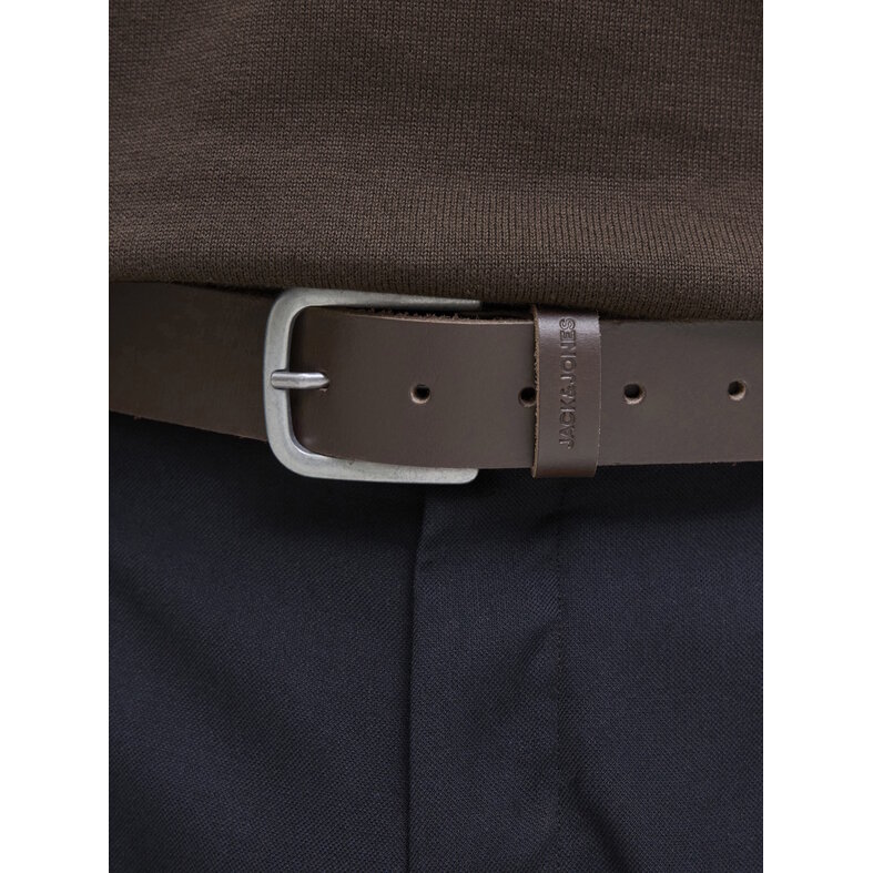 Jack & Jones Jack & Jones Men's Belt JACPIMP Leather Brown