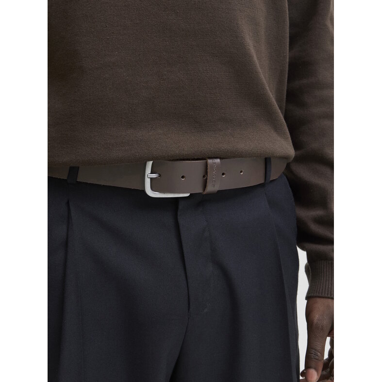 Jack & Jones Jack & Jones Men's Belt JACPIMP Leather Brown