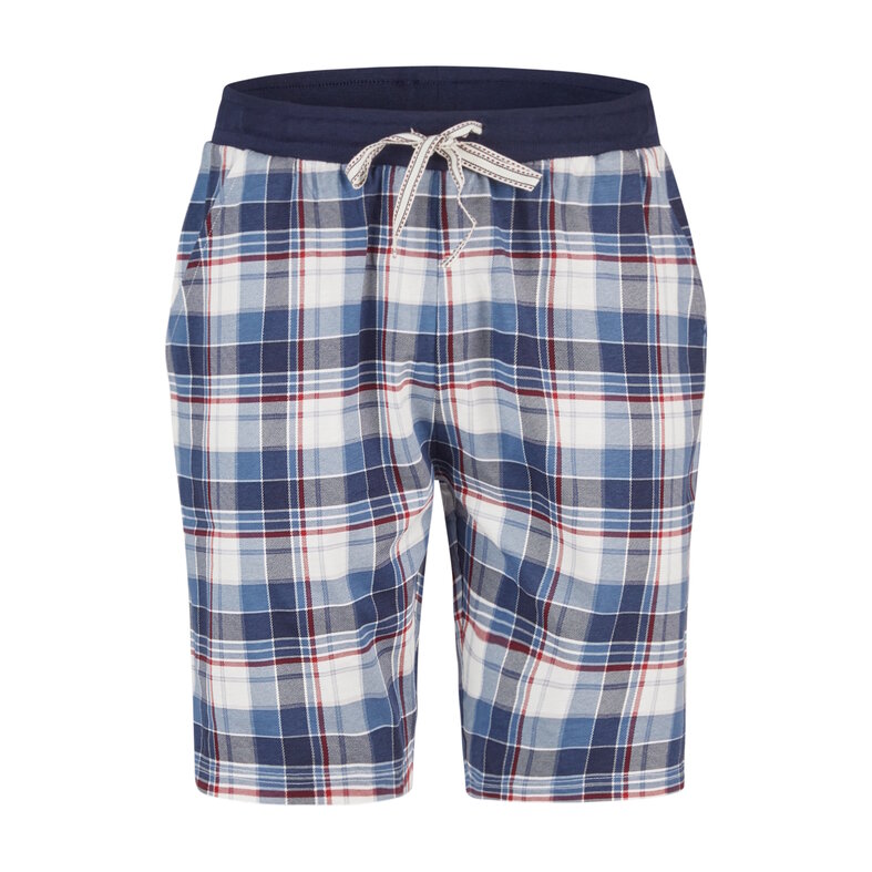 Phil & Co Phil & Co Men's Short Pants Short Pajama Set Dark Blue Checkered