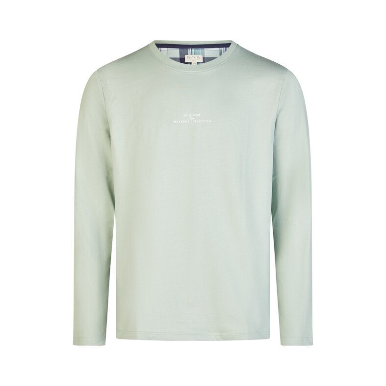 Phil & Co Phil & Co Men's Pyjama Set Long Light Green