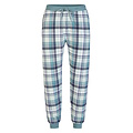 Phil & Co Phil & Co Heren Pyjama Set Lang Geruit Groen