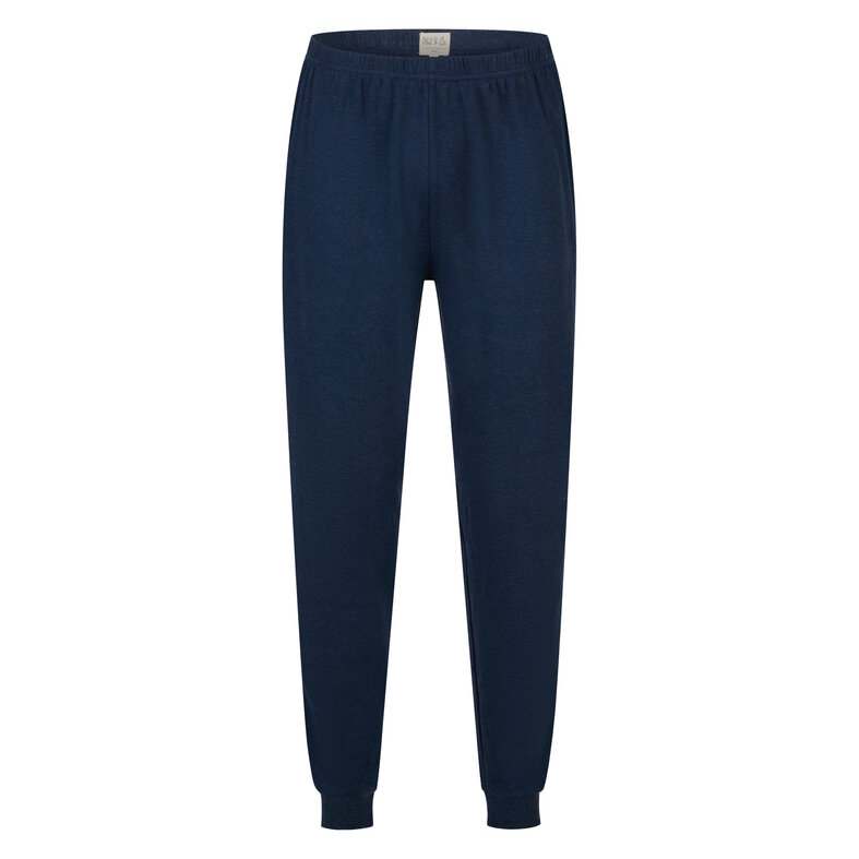 Phil & Co Phil & Co Men's Pyjama Set Interlock Dark Blue Striped