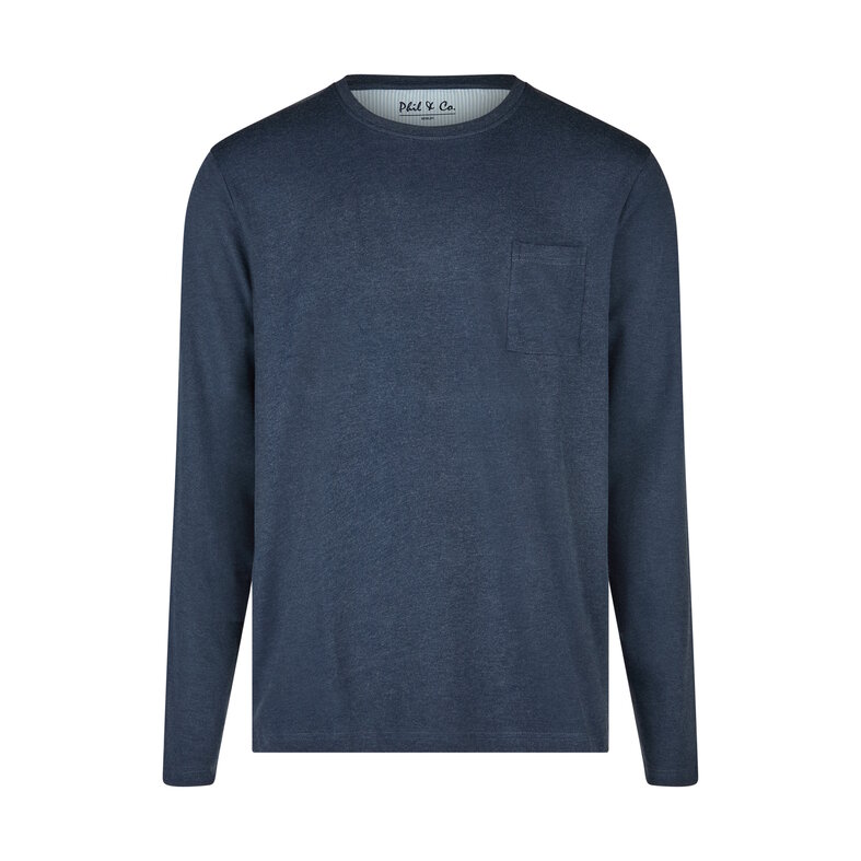 Phil & Co Phil & Co Men's Pyjama Set Interlock Dark Blue/Light Blue Striped