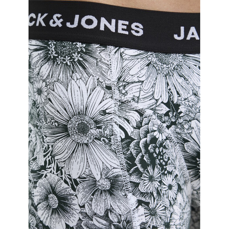 Jack & Jones Jack & Jones Heren Boxershorts Trunks JACADRIAN 3-Pack Gebloemd